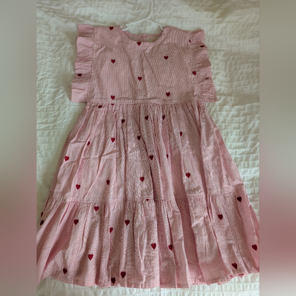Pink Chicken Pink Pleated Ruffled Sundress
